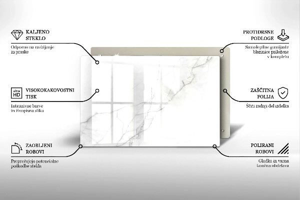 Kuchynská doska zo skla Mramorové kamenné pozadie