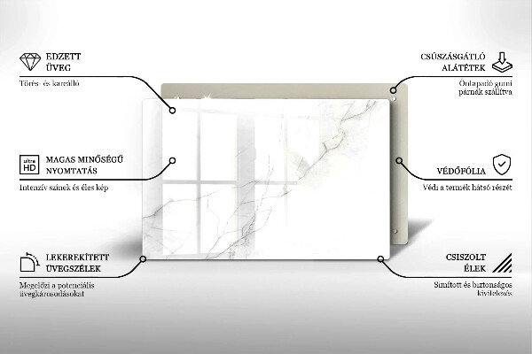Kuchynská doska zo skla Mramorové kamenné pozadie