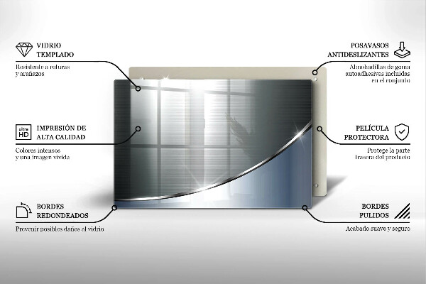 Kuchynská doska zo skla Kovový abstraktný vzor