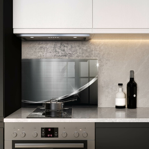 Kuchynská doska zo skla Abstrakcia s kovom