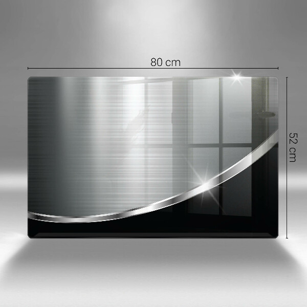 Kuchynská doska zo skla Abstrakcia s kovom