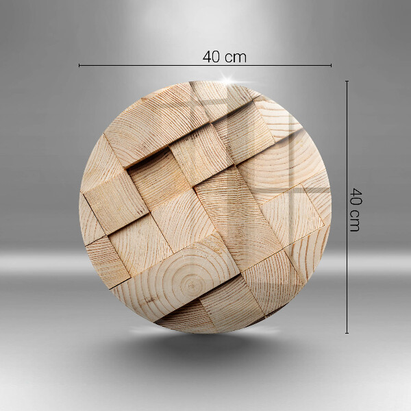 Kuchynská doska veľká zo skla Drevené štvorce