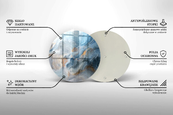 Kuchynská doska veľká zo skla Textúra mramoru