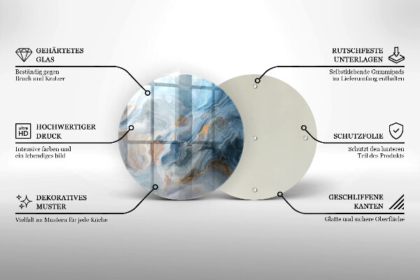 Kuchynská doska veľká zo skla Textúra mramoru