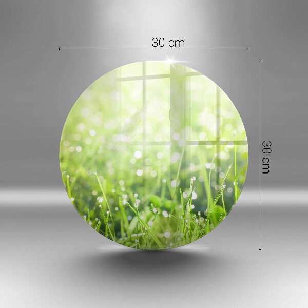 Kuchynská doska zo skla Príroda - tráva a rosa