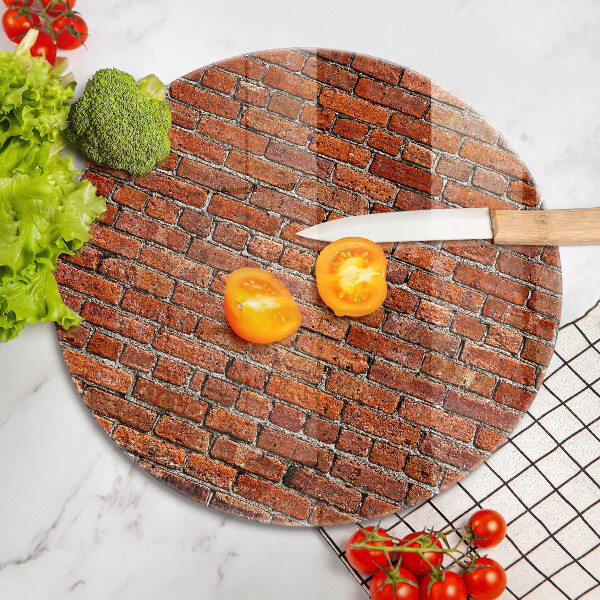 Kuchynská doska zo skla Stena z tehlovej steny