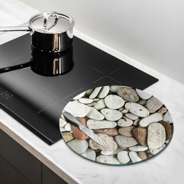 Kuchynská doska zo skla Malé kamienky na pozadí