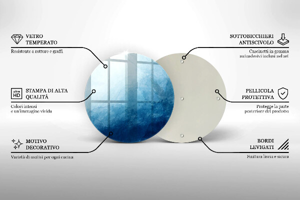 Kuchynská doska veľká zo skla abstraktné pozadie
