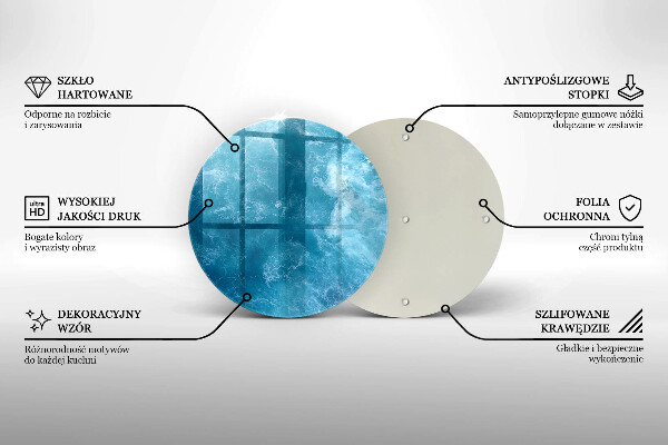 Kuchynská doska zo skla Modrá voda