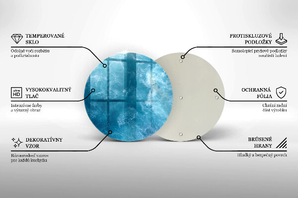 Kuchynská doska zo skla Modrá voda