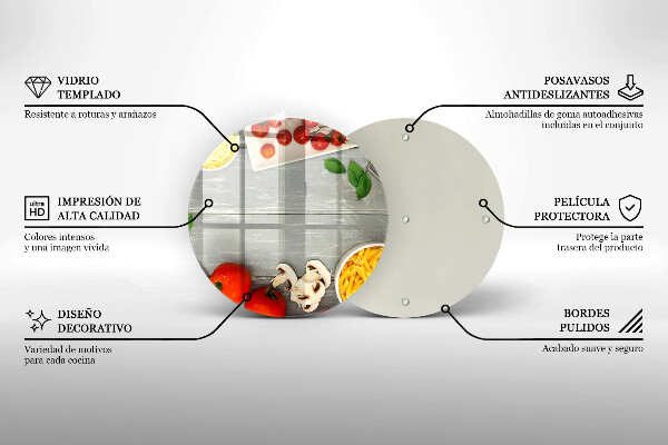 Kuchynská doska zo skla Kuchynské jedlo