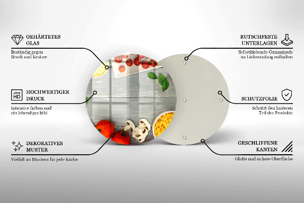 Kuchynská doska zo skla Kuchynské jedlo
