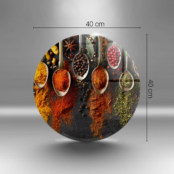 Kuchynská doska zo skla Lyžice s korením