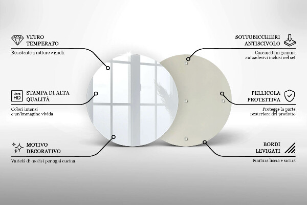 Kuchynská doska zo skla biela farba