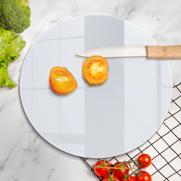 Kuchynská doska zo skla biela farba