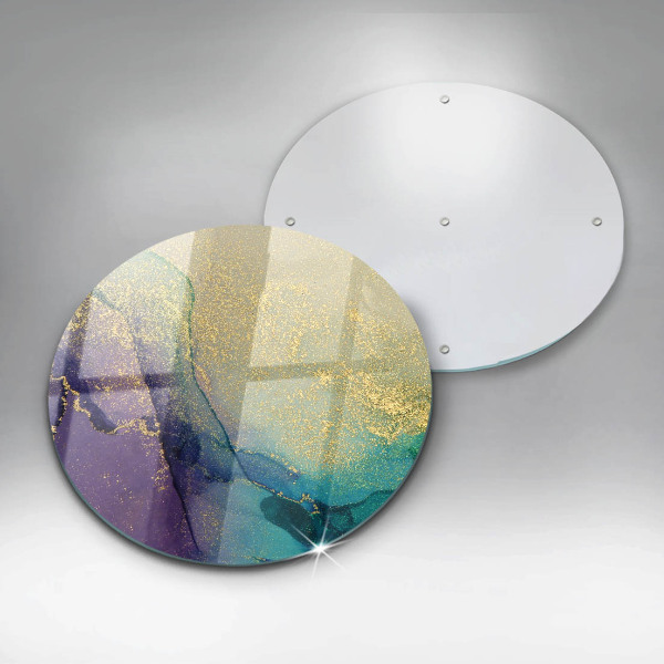 Kuchynská doska veľká zo skla Pozadie so zlatom