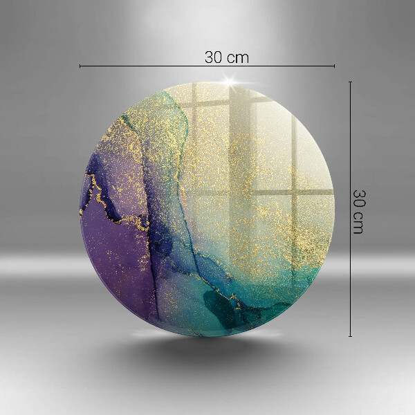 Kuchynská doska veľká zo skla Pozadie so zlatom