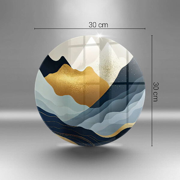 Kuchynská doska veľká zo skla Abstraktné hory