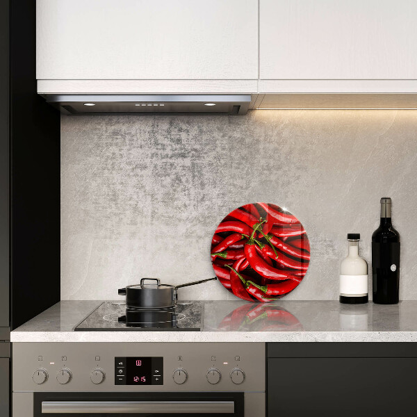 Kuchynská doska zo skla Horúce čili papričky