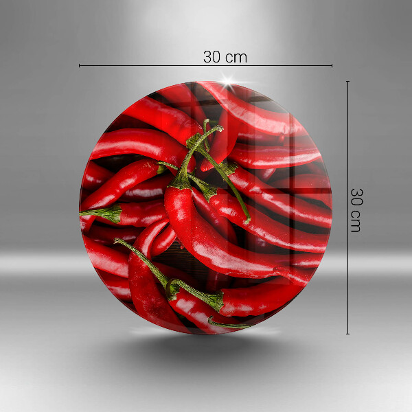 Kuchynská doska zo skla Horúce čili papričky