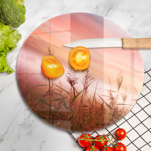 Kuchynská doska zo skla Krajina trávnatých polí