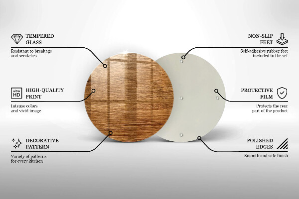 Kuchynská doska zo skla Textúra drevenej dosky