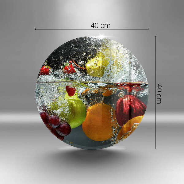 Kuchynská doska zo skla Šťavnaté ovocie vo vode