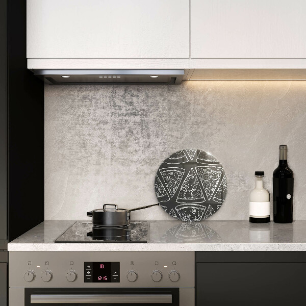 Kuchynská doska veľká zo skla Pizza ilustrácie