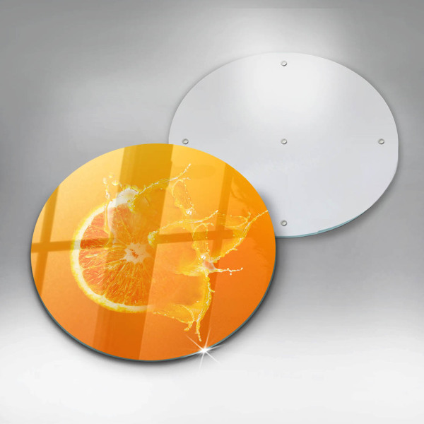 Kuchynská doska veľká zo skla Šťavnaté oranžové ovocie