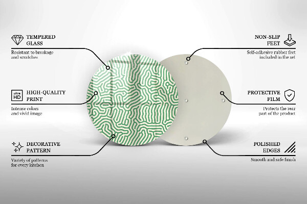 Kuchynská doska zo skla Abstraktné línie