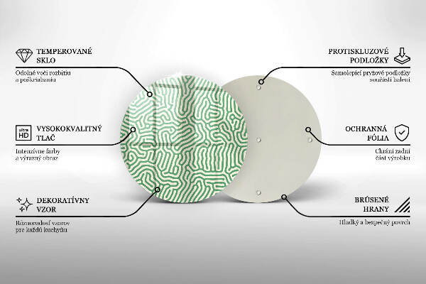 Kuchynská doska zo skla Abstraktné línie