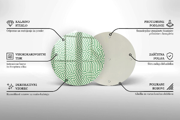 Kuchynská doska zo skla Abstraktné línie