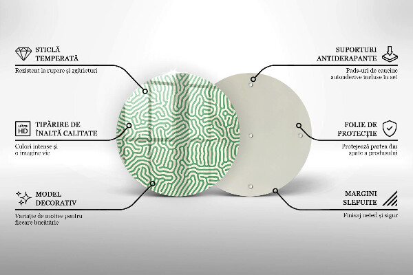 Kuchynská doska zo skla Abstraktné línie