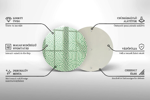 Kuchynská doska zo skla Abstraktné línie