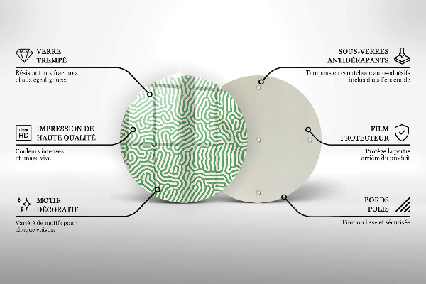 Kuchynská doska zo skla Abstraktné línie