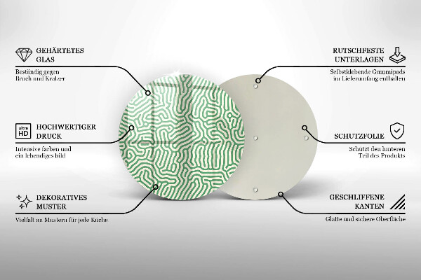 Kuchynská doska zo skla Abstraktné línie