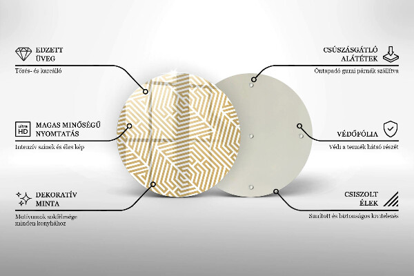 Kuchynská doska zo skla Geometrické čiary