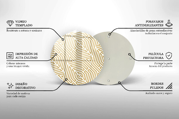 Kuchynská doska zo skla Geometrické čiary
