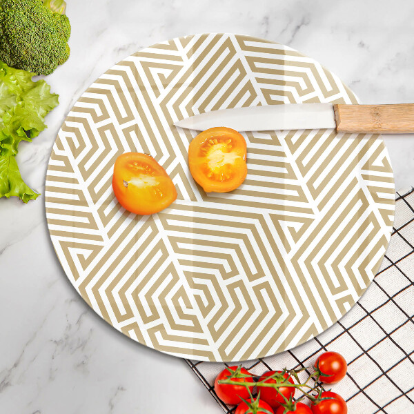 Kuchynská doska zo skla Geometrické čiary