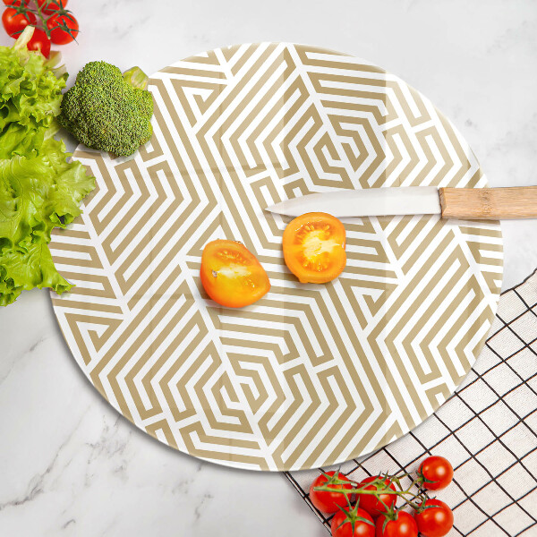 Kuchynská doska zo skla Geometrické čiary