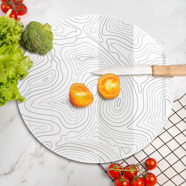 Kuchynská doska zo skla Abstraktné tvary