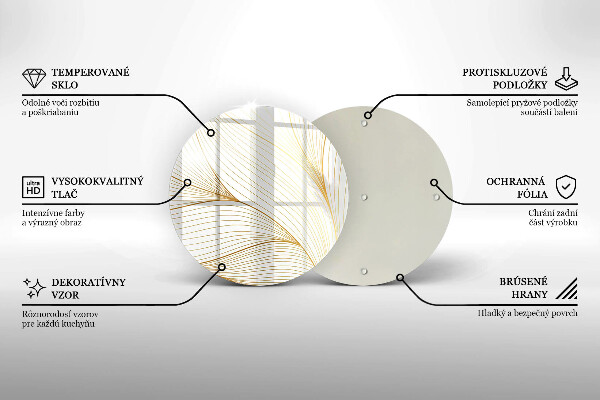 Kuchynská doska zo skla Vzor moderných línií
