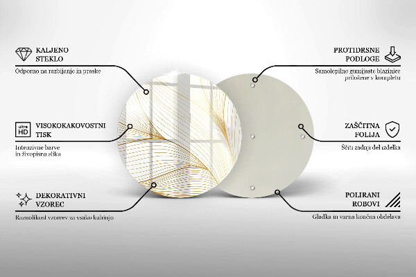 Kuchynská doska zo skla Vzor moderných línií