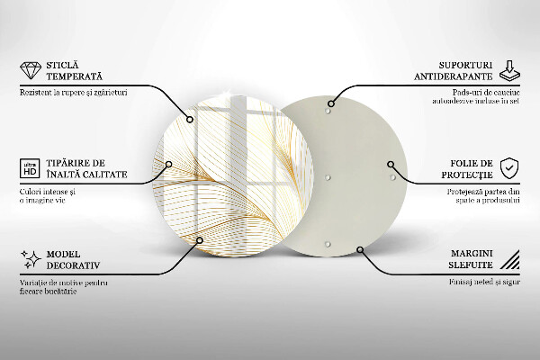 Kuchynská doska zo skla Vzor moderných línií