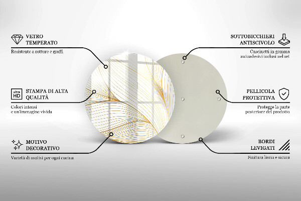 Kuchynská doska zo skla Vzor moderných línií