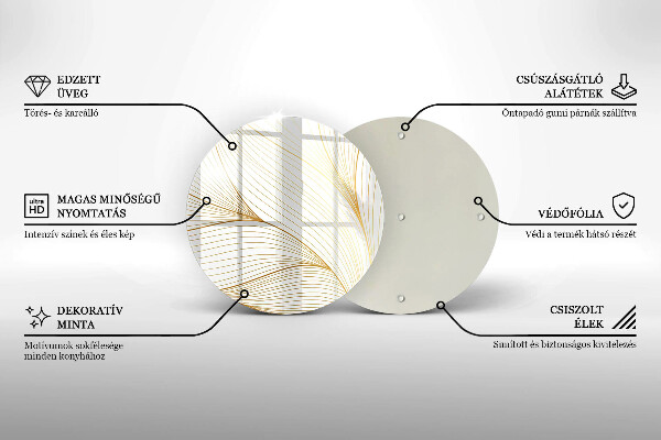 Kuchynská doska zo skla Vzor moderných línií