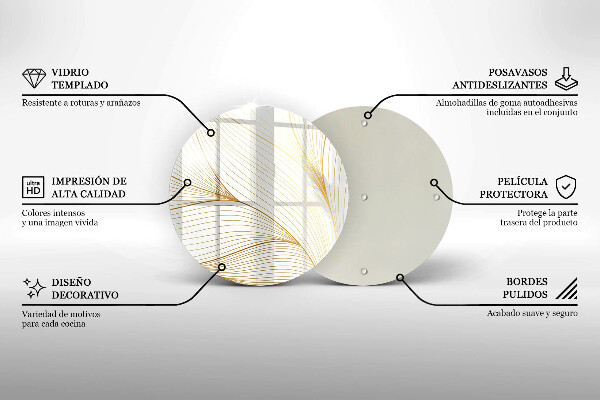 Kuchynská doska zo skla Vzor moderných línií
