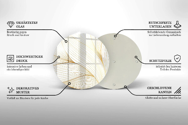 Kuchynská doska zo skla Vzor moderných línií
