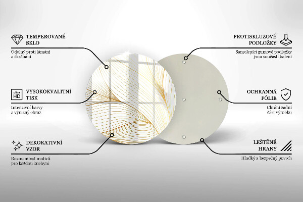 Kuchynská doska zo skla Vzor moderných línií