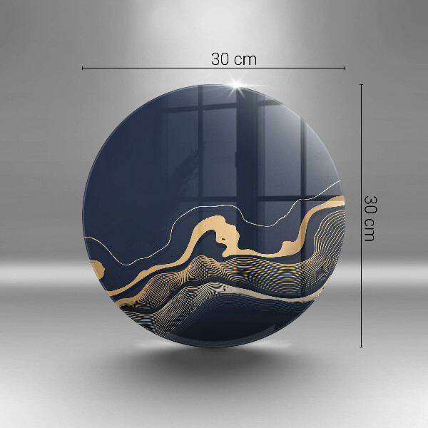 Kuchynská doska zo skla Abstraktné zlaté čiary